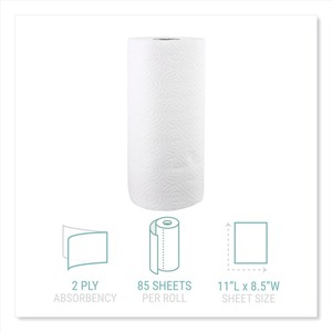 Windsoft 11 In. X 8.5 In. 2-Ply Disposable <b>Kitchen</b> Roll Towels Absorbent Soft Washable White-30 Rolls/Carton for Household Use - Product Image 6
