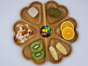 Bandeja de Cocina Comercial Ecológica de Alta Calidad Huhipro ACACIA, D30H2 cm, Apta para Contacto con Alimentos, para Restaurantes, Compatible con OEM/ODM, Vietnam - Product Image 3