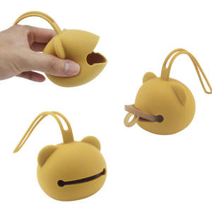 New Products Panda Colorful Nipple Bag Outdoor Portable Dustproof Nipple Storage Bag Pacifier Chain <b>Baby</b> Accessory Case - Product Image 3