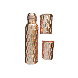 Modern Design Copper <b>Bottle</b> with High Quality Metal Lid Direct Drinking & Boiling Applicable Customized Wholesale Drinkware - Product Image 4