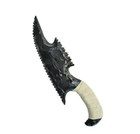 Couteau antique en obsidienne noire artisanal, lame de poignard, arme en cristal artisanale, outil de protection spirituelle, décoration, cadeau