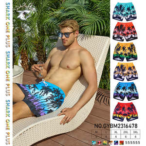 Short de bain sportif grande taille pour hommes 100% short de plage en maille de polyester imprimé floral sublimé avec cordon de serrage hawaïen vente en gros personnalisé - Product Image 5