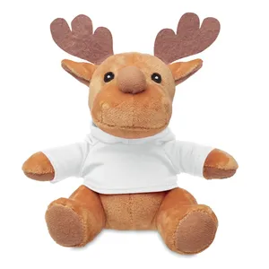 Peluche Personalizzato a Forma di Renna Rudolph, Giocattolo Promozionale - Product Image 2