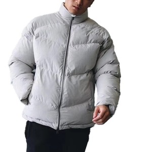 Custom High Quality <b>Men</b> Puffer <b>Jacket</b> Winter Stand Collar Warm Breathable Polyester Nylon OEM Wholesale Manufacturer - Product Image 6
