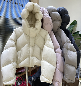 เสื้อแจ็คเก็ตผ้าแคนวาสทรงบับเบิ้ลสำหรับผู้ชายแฟชั่นฤดูหนาว แจ็คเก็ตพัฟเฟอร์แบบสั่งทำพิเศษพร้อมปกตั้ง  โลโก้สั่งทำด้านหน้า - Product Image 1