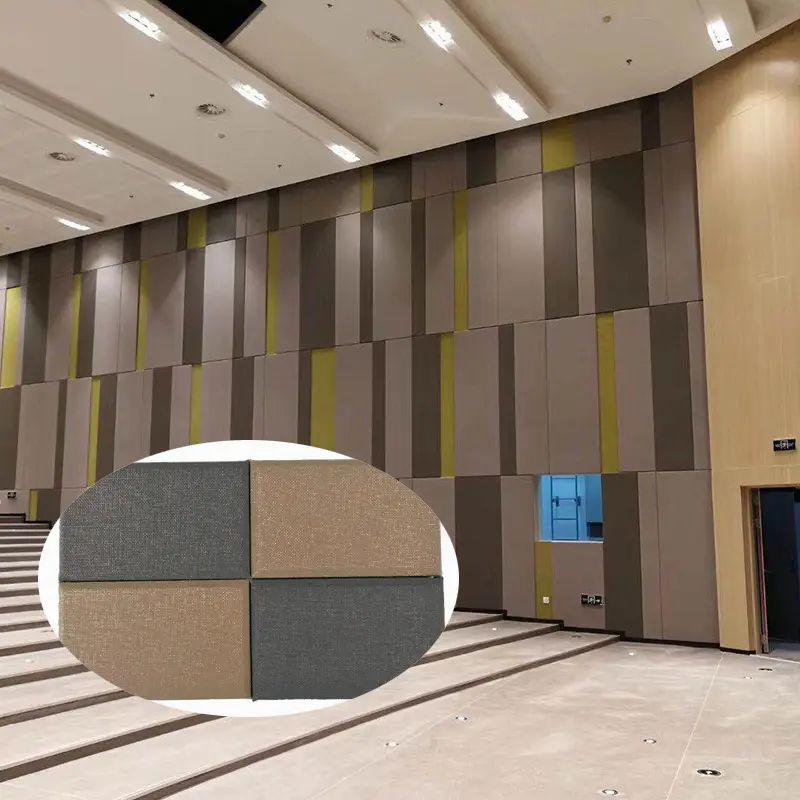 Eco-friendly Wall Panel Fireproofing Foam Acoustic Panel Soundproofing Fabric Glass Wool Acoustic Panels