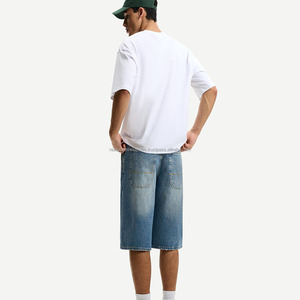 Bermuda en denim coupe ample personnalisé pour hommes, vêtements d'été décontractés, confortables, à la mode, design intemporel, léger, tout usage - Product Image 6