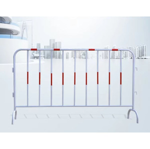 Barrières de contrôle de foule en acier galvanisé de haute qualité, style français, pour vélos, barricades temporaires pour festivals - Product Image 2