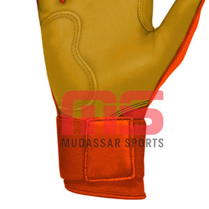 Gants de frappeur de baseball professionnels en cuir et bambou, sur mesure, haute qualité, antidérapants, durables, respirants, pour droitier, personnalisables - Product Image 6
