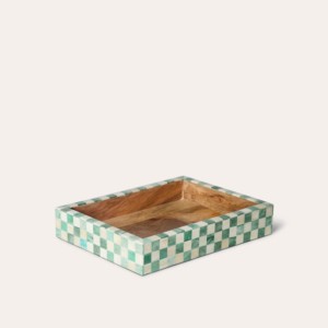 Plateau de service en bois de qualité supérieure avec bordure en résine et en os, pour le petit-déjeuner et le service de nourriture, décoration d'intérieur au meilleur prix - Product Image 5