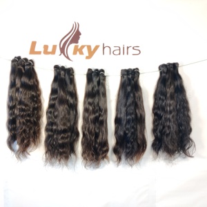 100% mechones de cabello humano indio crudo vendedor al por mayor extensiones de cabello humano alineado con cutícula cruda - Product Image 6