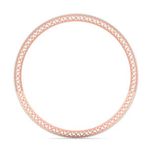 Trendy 925 Sterling <b>Silver</b> Round Cut Leb Grown <b>Bangles</b> for <b>Women</b> Gold Accented Jewelry to Elevate Style and Beauty - Product Image 5