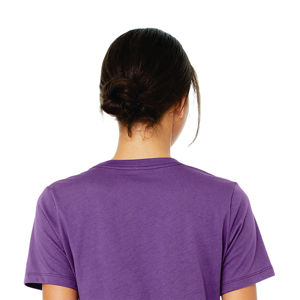 Airlume – T-Shirt à manches courtes pour femme, 100% en coton peigné et à anneaux, simple, 4.2 oz, violet Royal - Product Image 6