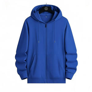 Veste à capuche à manches longues Offre Spéciale personnalisée pour hommes, manteau de sport décontracté de couleur unie à fermeture éclair, sweat à capuche Streetwear pour hommes - Product Image 6