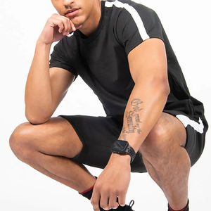 Ensembles courts pour homme abordables à vendre Tenues deux pièces décontractées Ensembles de vêtements d'été pour hommes Léger et confortable pour les journées chaudes - Product Image 3