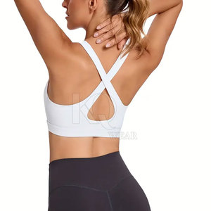 Soutien-gorge de sport rembourré léger pour femme, bretelles réglables, sans coutures, respirant, idéal pour le yoga, la course, la gym et l'entraînement - Product Image 4