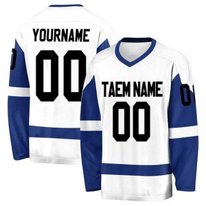 Tenzo Intl 2026 Maillot de hockey sur glace personnalisé de haute qualité avec logo personnalisé, sublimation personnalisée, 100% coton, respirant, séchage rapide, fabrication - Product Image 1