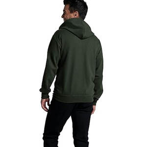 Sweat à capuche zippé Green Fruit of the Loom Sweats à capuche en polaire Eversoft pour hommes (Regular & Big Man) Sweat à capuche printemps léger à fermeture éclair en polaire - Product Image 3