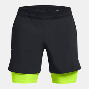 Pantalones cortos informales sólidos de alta calidad para hombre, transpirables, de secado rápido, para baloncesto, gimnasio, entrenamiento, bolsillos con cremallera, paquete de 2 pantalones cortos para correr - Product Image 1