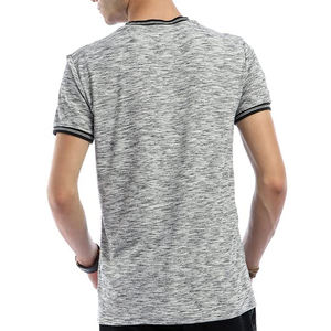 Camiseta de algodón de corte Regular para hombre, camisetas informales de manga corta con adorno de contraste, precio al por mayor, al mejor precio - Product Image 4