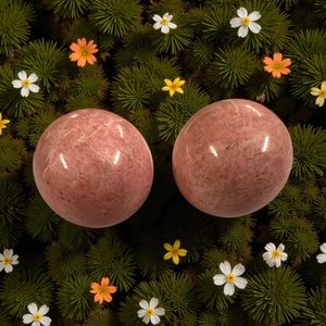 Wholesale Natural Pink Thulite Crystal Spheres | Hand-Polished Healing <b>Stone</b> Balls for Love Energy, Reiki & Home Decor - Product Image 2