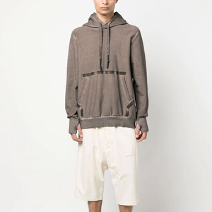 Nuevas sudaderas ODM personalizadas con lavado ácido para hombre, diseño de gran tamaño, algodón, alta calidad, 500gsm, ropa de calle, fabricantes de sudaderas con capucha para hombre - Product Image 4