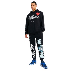 2024 High Quality Puff Printed Men's Fleece <b>Track</b> Suit Breathable Plus Size Custom Logo Plain Solid Color for Adults for Winter - Product Image 1