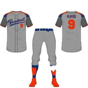 El proveedor de uniformes de béisbol personalizados ofrece pantalones cómodos de poliéster de secado rápido, transpirables, antibacterianos, que absorben la humedad - Product Image 4