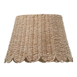 Lampes de table en jacinthe d'eau à coquille élégante en gros, abat-jour tissé à la main, porte-bougie OEM, lanternes et pots à bougies en provenance du Vietnam - Product Image 2
