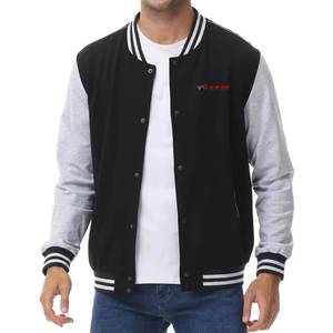 Veste de survêtement pour homme, col montant décontracté, logo personnalisé sur le devant, 100% coton, imperméable, respirante, nouvelle arrivée - Product Image 4