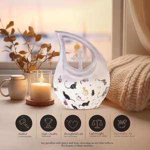 Mayorista Urnas personalizadas para adultos Mamá y papá Grandes para cenizas humanas Urnas para tamaño personalizado Urnas impresas - Product Image 4