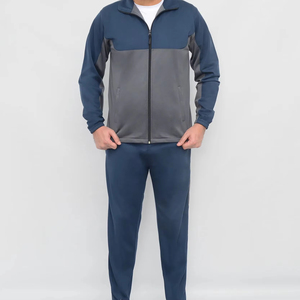 Chándales de lana de algodón Premium de peso pesado para hombre personalizados, ropa deportiva, conjunto de pantalones de dos piezas, Conjunto de sudadera con capucha y Jogger para hombre - Product Image 1