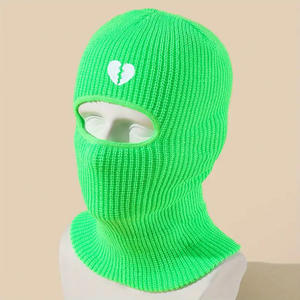 Pasamontañas de Esquí Unisex Cortavientos con Estampado de Corazón Roto y Bordado de Cuentas para Deportes de Invierno al Aire Libre - Product Image 5