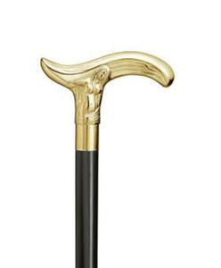 ไม้เท้าไม้โบราณทำด้วยมือ36 "สำหรับเดินเขาผู้ชายผู้หญิงไม้เท้าตกแต่งด้ามจับทองเหลืองสำหรับทำกิจกรรมกลางแจ้ง - Product Image 1