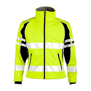 Chaqueta de Seguridad Reflectante Impermeable de Talla Grande para Uso en Carreteras y Construcción en Invierno con Protección Antibacteriana y Múltiples Bolsillos - Product Image 6