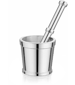 Pilon à mortier en aluminium Meilleure vente en gros Pilon et mortier avec logo personnalisé Mortier et pilon ronds de dernière conception - Product Image 2