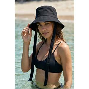 หมวกบักเก็ตสีดำพร้อมดีเทลผูกเชือก Spk09-1 - Spk09-1-Black - Product Image 5
