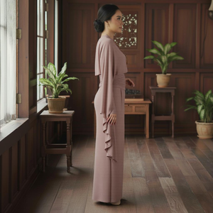 2025 Viral Modest <b>Vintage</b> Embroidered Kebaya Cardigan Crepe Ironless Tak Payah Gosok Ready Stock Direct Kilang - Product Image 3