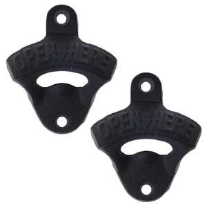 Abridor de botellas montado en la pared de hierro fundido de último diseño con durabilidad moderna y encanto vintage al mejor precio - Product Image 1