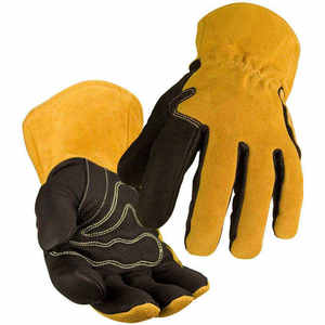 Gants de protection imperméables pour pompiers, noirs et jaunes, pour le sauvetage et le travail - Product Image 1