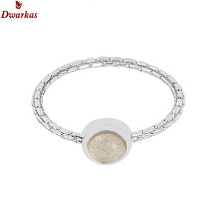 Anillos Elegantes y Modernos Unisex de Plata de Ley 925 con Labradorita, Anillo de Compromiso y Boda con Engaste de Bisel, Certificado - Product Image 2