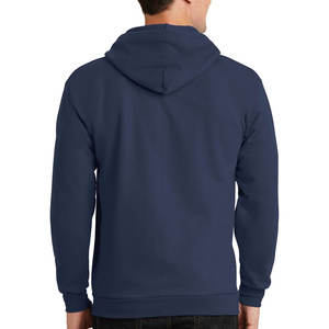 Sweat-shirt à capuche à fermeture éclair complète en polaire essentielle pour hommes, sweat à capuche gris anthracite, sweat à capuche unisexe personnalisé - Product Image 5
