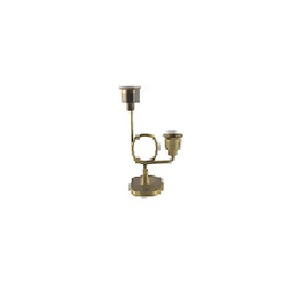 Candelabro Rústico Vintage de Aluminio Hecho a Mano, Ecológico, Tradicional, Antiguo, Decoración Festiva para Navidad, Pascua, Bodas - Product Image 1