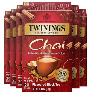 Té Negro Chai Twinings en Bolsitas Individuales, 20 Unidades (Paquete de 6) 120 Bolsitas de Té - Product Image 6