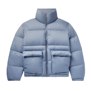 Veste en duvet OEM à fermeture éclair personnalisée en nylon Rip-stop Manteau d'hiver matelassé pour hommes - Product Image 6