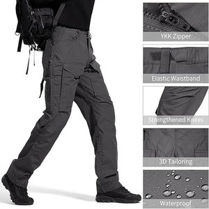 Pantalon en tissu anti-rides pour hommes gris repousse efficacement les taches et les liquides pantalon de sentier tactique pour hommes - Product Image 5