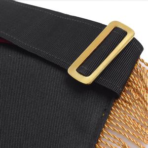 Delantal de capítulo de Arco Real del sumo sacerdote pasado bordado a mano rojo con delantal de apariencia Premium con material duradero para ti - Product Image 4