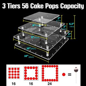 2025 prix d'usine élégant présentoir acrylique pour gâteau Riser pour présenter des desserts lors d'occasions spéciales - Product Image 6