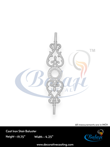 Grille de balcon moderne en fonte grise, moulage au sable, surface sablée, panneau de garde-corps, garantie 5 ans, vente en gros - Product Image 3