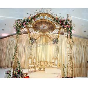 Mandap Metálico para Bodas en Interiores, Estilo Indio, con Decoración Floral, Nuevo Diseño, Decoración para Bodas, Mandap Metálico, Reino Unido - Product Image 1